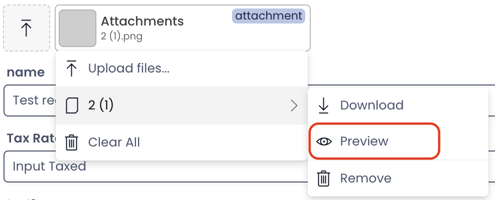 Image showing new attachment options